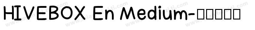 HIVEBOX En Medium字体转换